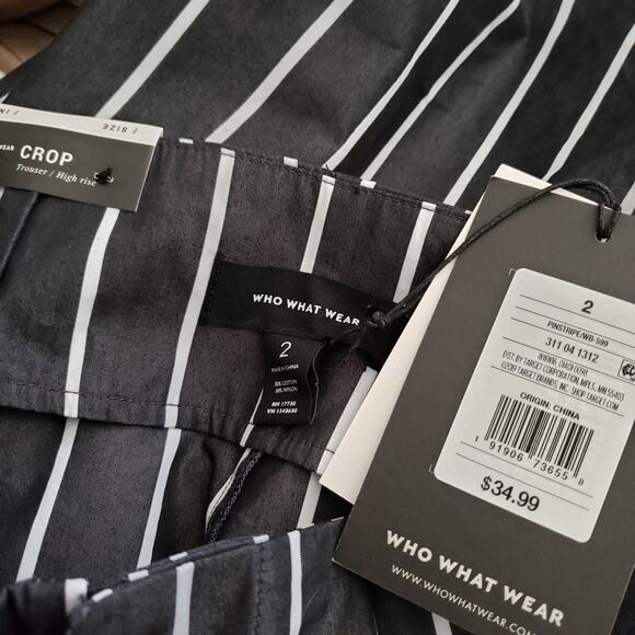 NEW! Who What Wear Crop High Rise Trouser - 2 - Picture 4 of 4
